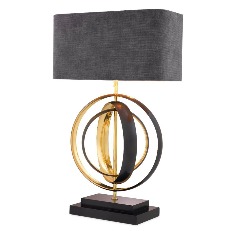 Настольная лампа Eichholtz Table Lamp Riley Серый Черный Латунь Настольная лампа Eichholtz Table Lamp Riley Серый Черный Латунь в Кирове | Loft Concept