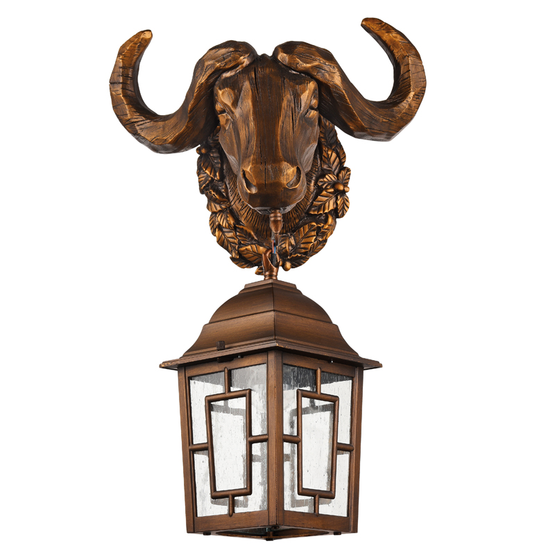 Уличный светильник Bull Lantern Коричневый винтаж Прозрачное Стекло Уличный светильник Bull Lantern Коричневый винтаж Прозрачное Стекло в Кирове | Loft Concept