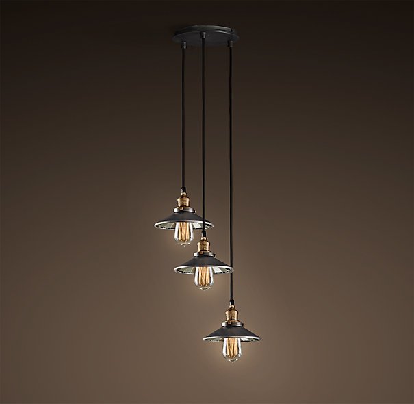 Люстра Loft Cone Pendant Reflector 3 Черный Люстра Loft Cone Pendant Reflector 3 Черный в Кирове | Loft Concept