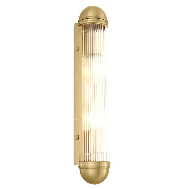 Бра Eichholtz Wall Lamp Auburn Brass Латунь Античная полированная Прозрачный Бра Eichholtz Wall Lamp Auburn Brass Латунь Античная полированная Прозрачный в Кирове | Loft Concept
