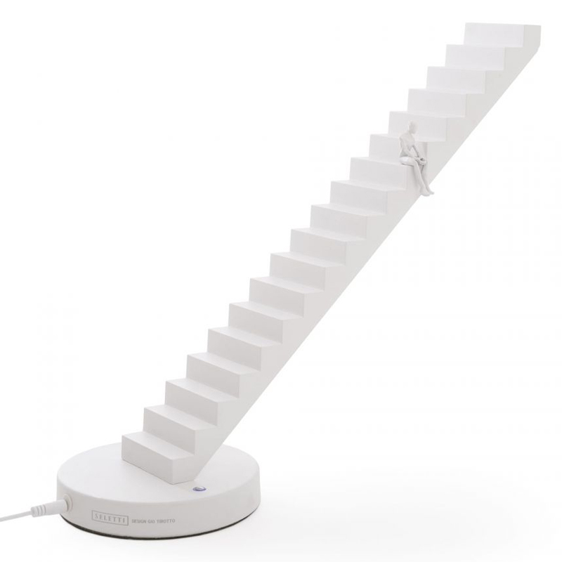 Настольная лампа Seletti Verso Lamp White Белый Настольная лампа Seletti Verso Lamp White Белый в Кирове | Loft Concept