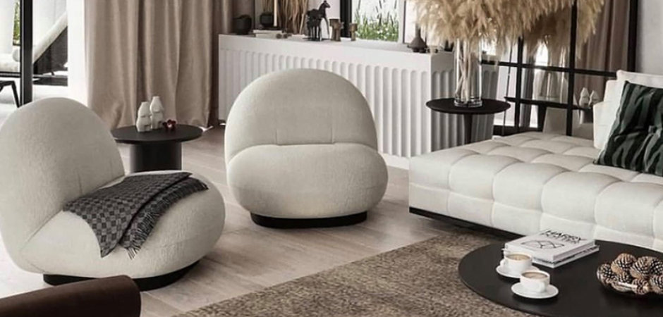 Кресло Pacha lounge chair ivory - фото №3