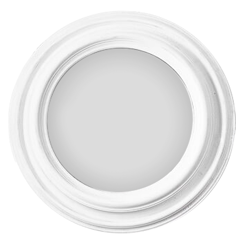 Зеркало Colbert Mirror White 55 Белый винтажная патина   в Кирове | Loft Concept 