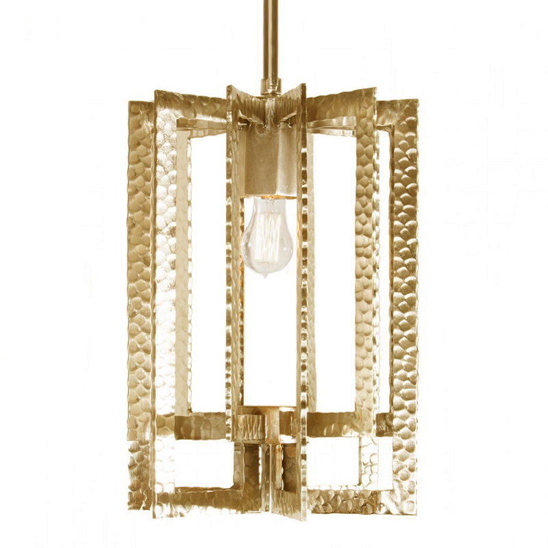 Подвесной Светильник Textured Cage Pendant Lamp gold Латунь Подвесной Светильник Textured Cage Pendant Lamp gold Латунь в Кирове | Loft Concept