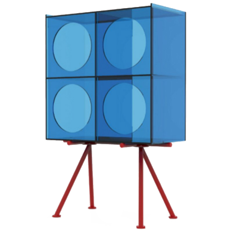 Синий буфет из акрила Blue Acrylic Cupboard Синий Синий буфет из акрила Blue Acrylic Cupboard Синий в Кирове | Loft Concept
