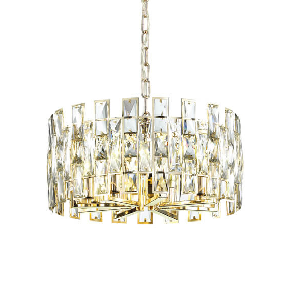 Люстра Tribuno Chandelier 8 Золотой Прозрачный Люстра Tribuno Chandelier 8 Золотой Прозрачный в Кирове | Loft Concept