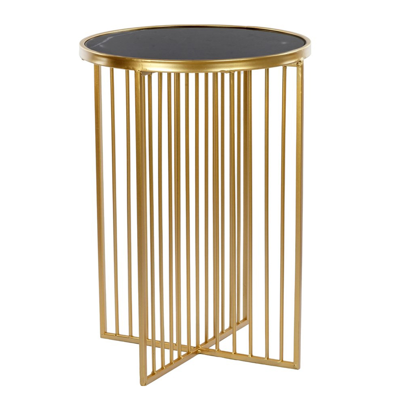 Приставной стол Side Table Marble crossed чёрный мрамор Черный Мрамор Nero Золотой Приставной стол Side Table Marble crossed чёрный мрамор Черный Мрамор Nero Золотой в Кирове | Loft Concept