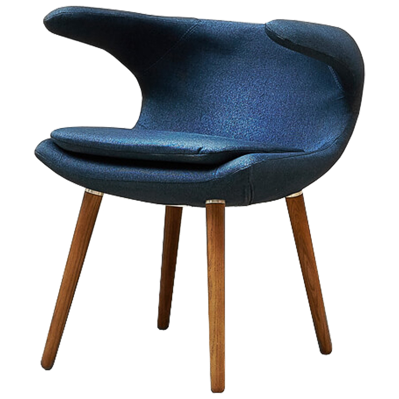 Стул Roidh Stool blue Синий Коричневый в Кирове | Loft Concept 