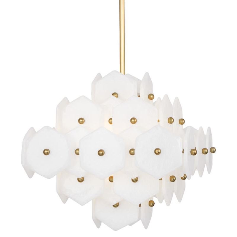 Люстра VIENNA SMALL CHANDELIER Латунь Хром Белый в Кирове | Loft Concept 