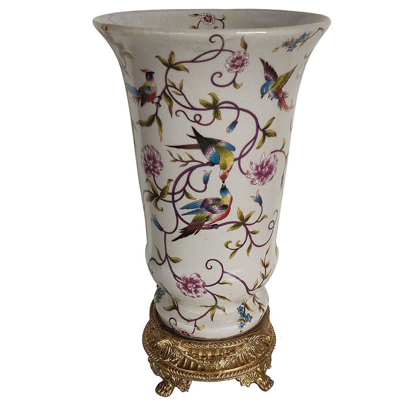 Ваза Olier Vase Бронза Белый Мульти Ваза Olier Vase Бронза Белый Мульти в Кирове | Loft Concept