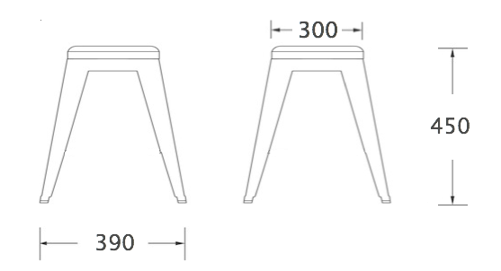 Кухонный стул Tolix Kitchen Stool 45 Кухонный стул Tolix Kitchen Stool 45 в Кирове