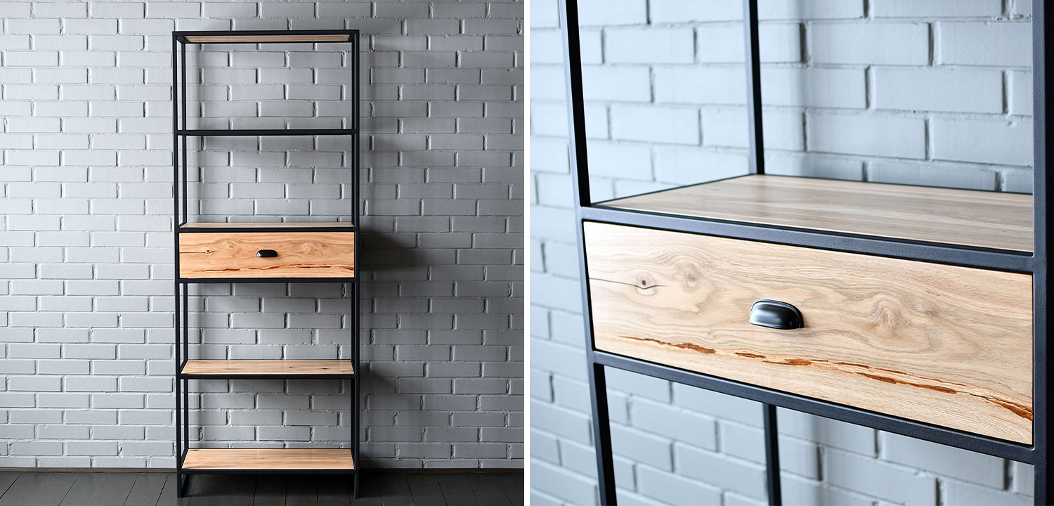 Стеллаж Kline Industrial Metal Rust Rack - фото