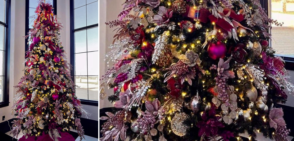 Дизайнерская Елка Премиум украшенная Лиловым Декором Christmas Tree Lilac Premium Дизайнерская Елка Премиум украшенная Лиловым Декором Christmas Tree Lilac Premium - Loft-Concept в Кирове