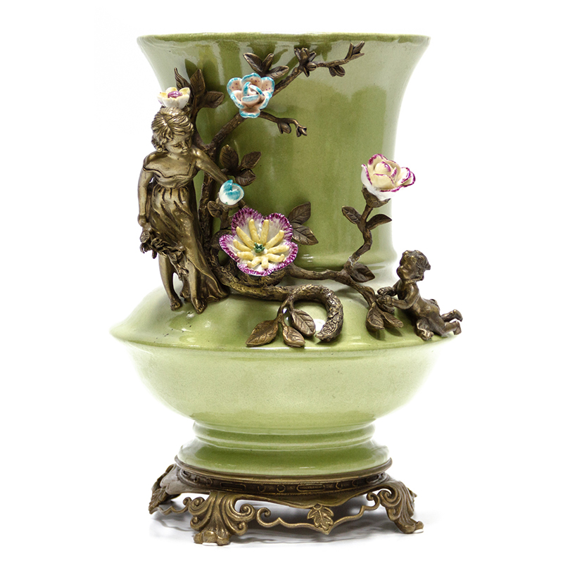 Ваза Bronze Mother Child Vase Бронза Зеленый смок Мульти Ваза Bronze Mother Child Vase Бронза Зеленый смок Мульти в Кирове | Loft Concept