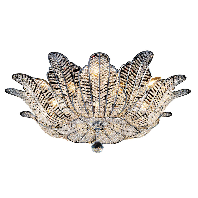 Потолочная люстра Franseza Chandelier chrome Хром Прозрачный (Transparent) Серебряный Потолочная люстра Franseza Chandelier chrome Хром Прозрачный (Transparent) Серебряный в Кирове | Loft Concept