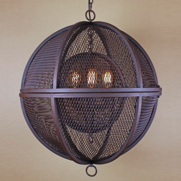Люстра Double Sphere Pendant Коричневый Люстра Double Sphere Pendant Коричневый в Кирове | Loft Concept