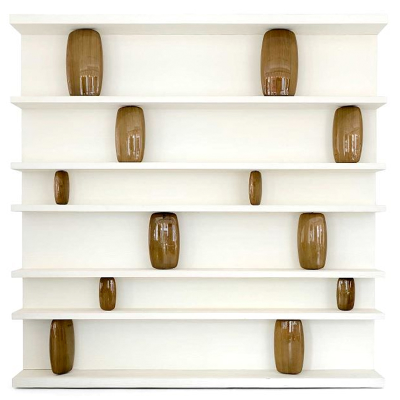 Стеллаж Galet Bookcase Коричневый Белый Стеллаж Galet Bookcase Коричневый Белый в Кирове | Loft Concept