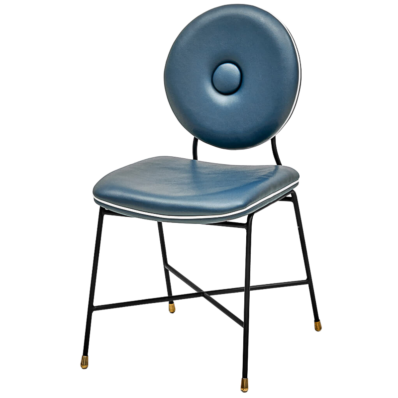 Стул Oliver Chair Черный Синий Стул Oliver Chair Черный Синий в Кирове | Loft Concept