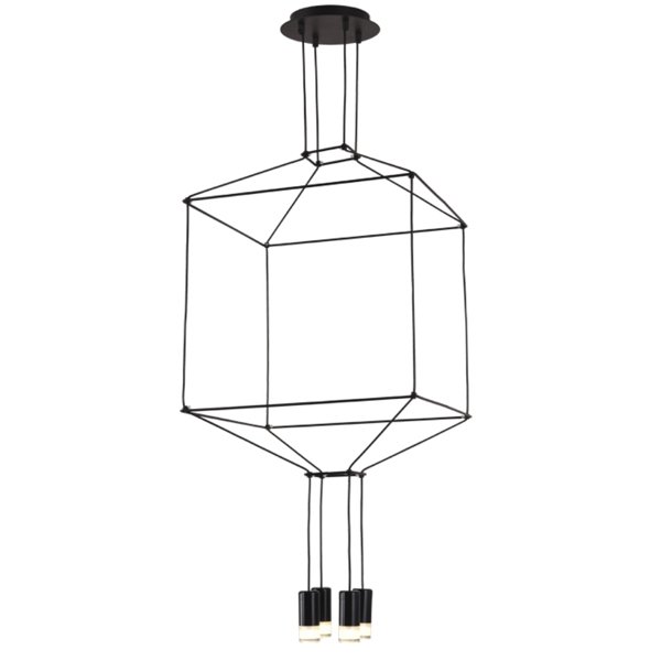 Vibia Wireflow Chandelier 0311 LED Suspension lam Черный Vibia Wireflow Chandelier 0311 LED Suspension lam Черный в Кирове | Loft Concept