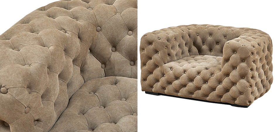 Кресло Soho Tufted Beige Armchair Кресло Soho Tufted Beige Armchair - Loft-Concept в Кирове