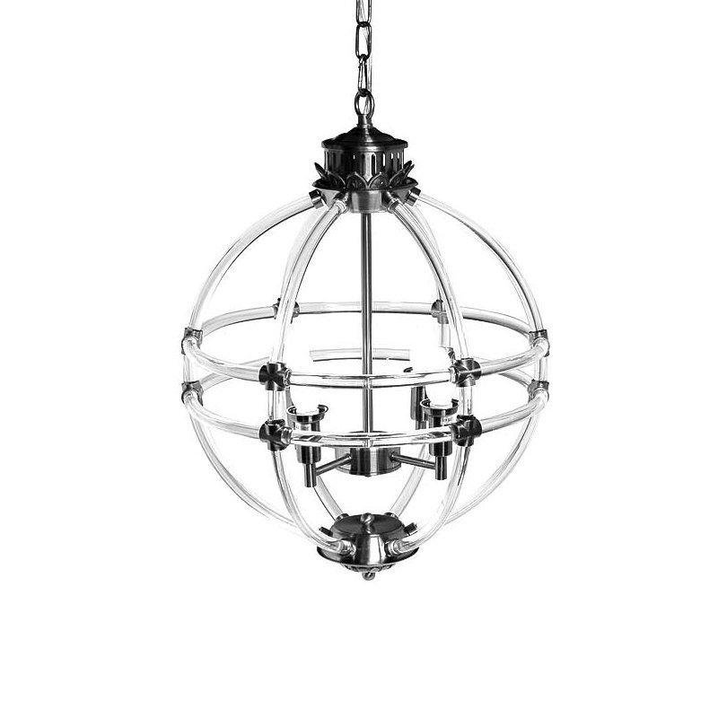 Люстра Eichholtz Chandelier Impero Silver Никель Прозрачный Люстра Eichholtz Chandelier Impero Silver Никель Прозрачный в Кирове | Loft Concept