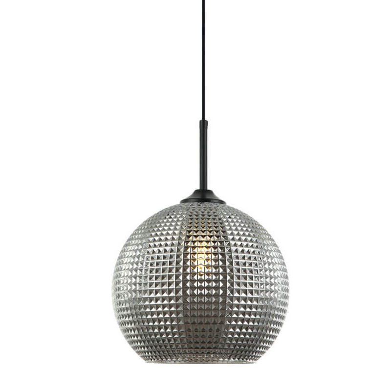 Подвесной светильник Crystal Galaxy Ball chrome glass Черный Серый Подвесной светильник Crystal Galaxy Ball chrome glass Черный Серый в Кирове | Loft Concept