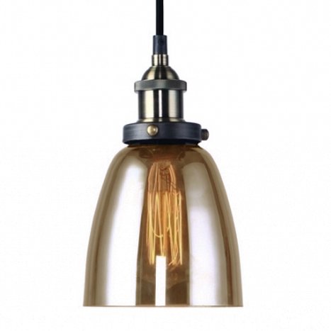 Подвесной светильник Smoke Glass Cloche Pendant Подвесной светильник Smoke Glass Cloche Pendant в Кирове | Loft Concept