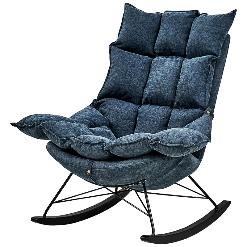 Кресло Bomani Chair Синий Черный Кресло Bomani Chair Синий Черный в Кирове | Loft Concept