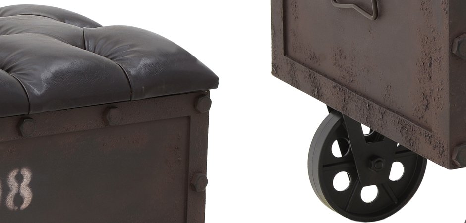 Пуф-бокс Loft Industrial Wheel Пуф-бокс Loft Industrial Wheel - Loft-Concept в Кирове