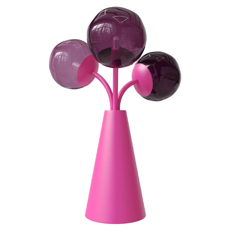 Настольная лампа Wild Grape pink Розовый Пурпурно-фиолетовый Настольная лампа Wild Grape pink Розовый Пурпурно-фиолетовый в Кирове | Loft Concept