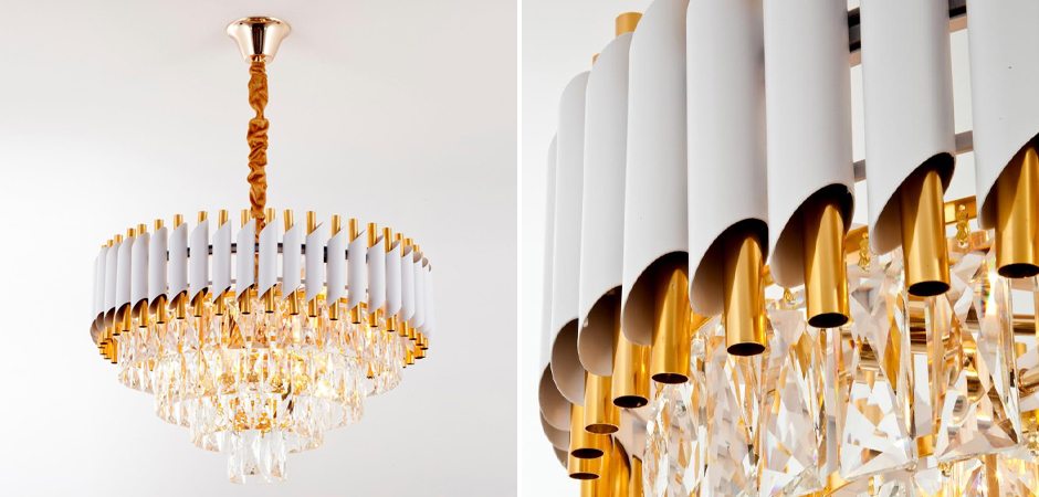 Круглая многоярусная люстра Empire Crystal Gold Круглая многоярусная люстра Empire Crystal Gold - Loft-Concept в Кирове