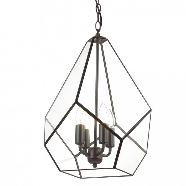 Люстра Geometry Glass Light Pendant Transparent 4 Прозрачный Люстра Geometry Glass Light Pendant Transparent 4 Прозрачный в Кирове | Loft Concept