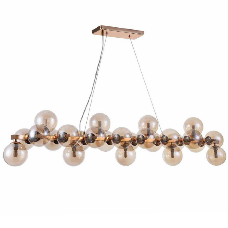 Люстра Berries Chandelier Rectangle Amber 120 Глянцевое золото Янтарь (Amber) Люстра Berries Chandelier Rectangle Amber 120 Глянцевое золото Янтарь (Amber) в Кирове | Loft Concept