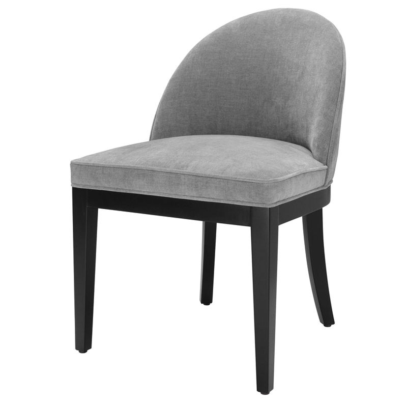 Стул Eichholtz Dining Chair Fallon grey Серый Черный в Кирове | Loft Concept 