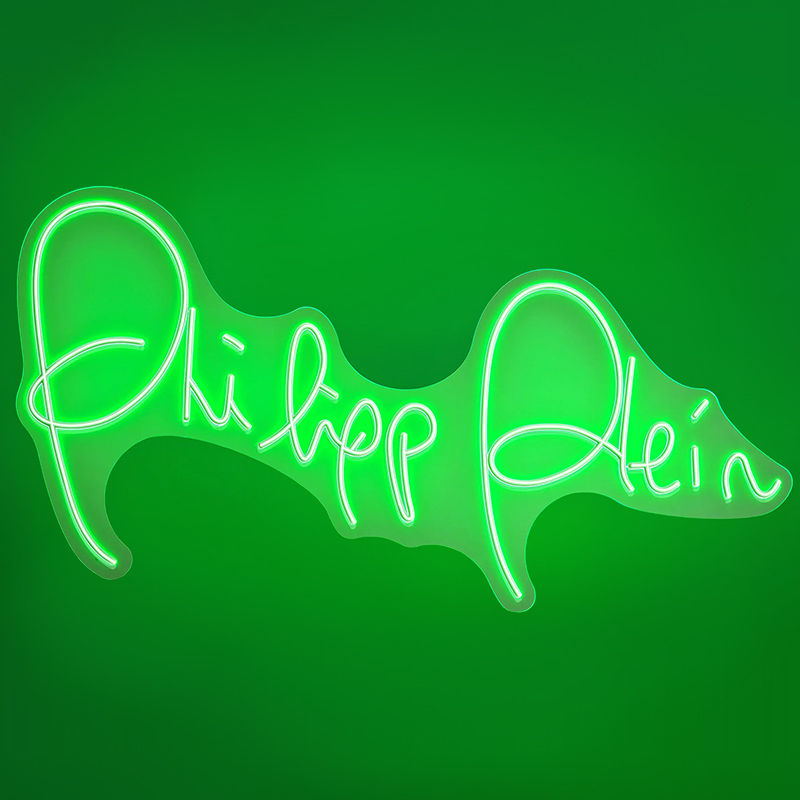 Неоновая настенная лампа Neon Philipp Plein Белый Зеленый Неоновая настенная лампа Neon Philipp Plein Белый Зеленый в Кирове | Loft Concept