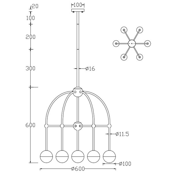 Люстра Heidy Chrome Chandelier 7 Люстра Heidy Chrome Chandelier 7 в Кирове