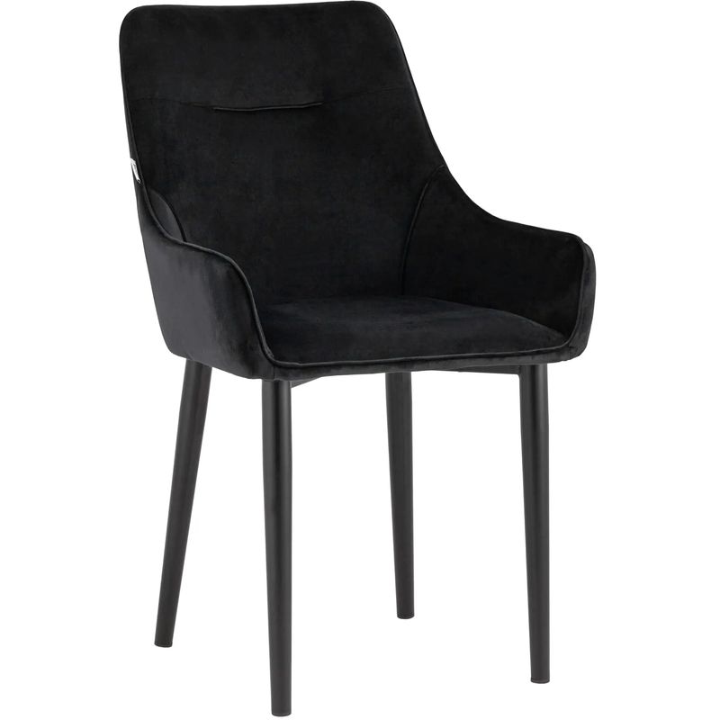 Стул Joan Chair Черный Велюр Черный в Кирове | Loft Concept 