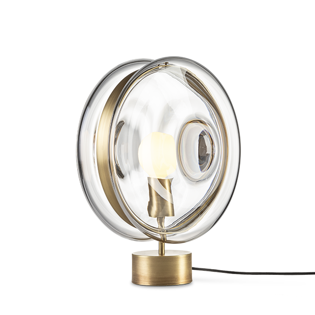 Настольная лампа Bomma Orbital Table Lamp Синий Серый Прозрачный Золотой Настольная лампа Bomma Orbital Table Lamp Синий Серый Прозрачный Золотой в Кирове | Loft Concept