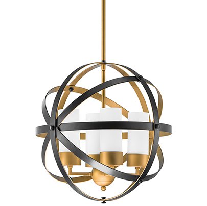 Люстра Olivier Frosted Gold Ball Черный Золотой Белый Люстра Olivier Frosted Gold Ball Черный Золотой Белый в Кирове | Loft Concept