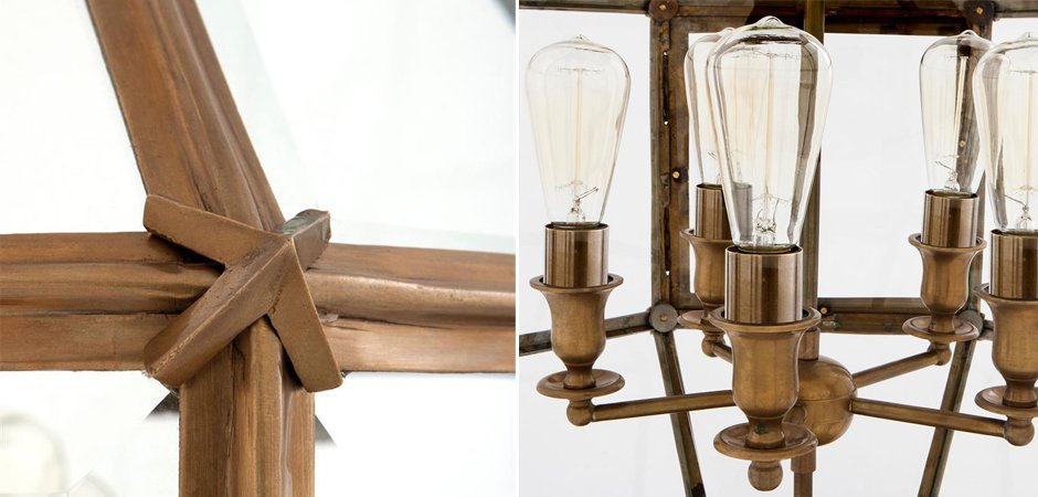 Люстра Lantern Owen Brass L - Loft-Concept в Кирове