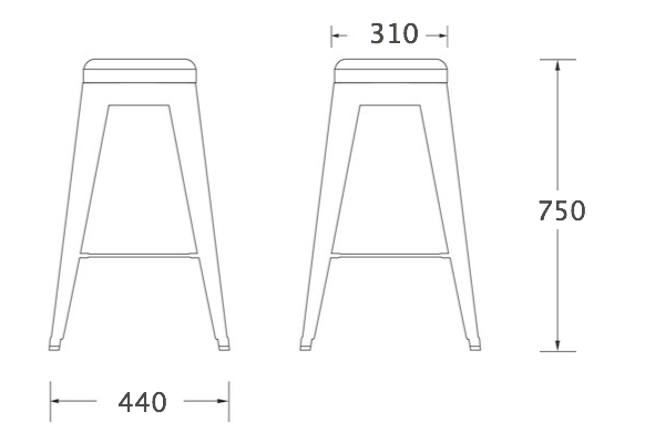 Барный стул Tolix Bar Stool 75 Барный стул Tolix Bar Stool 75 в Кирове