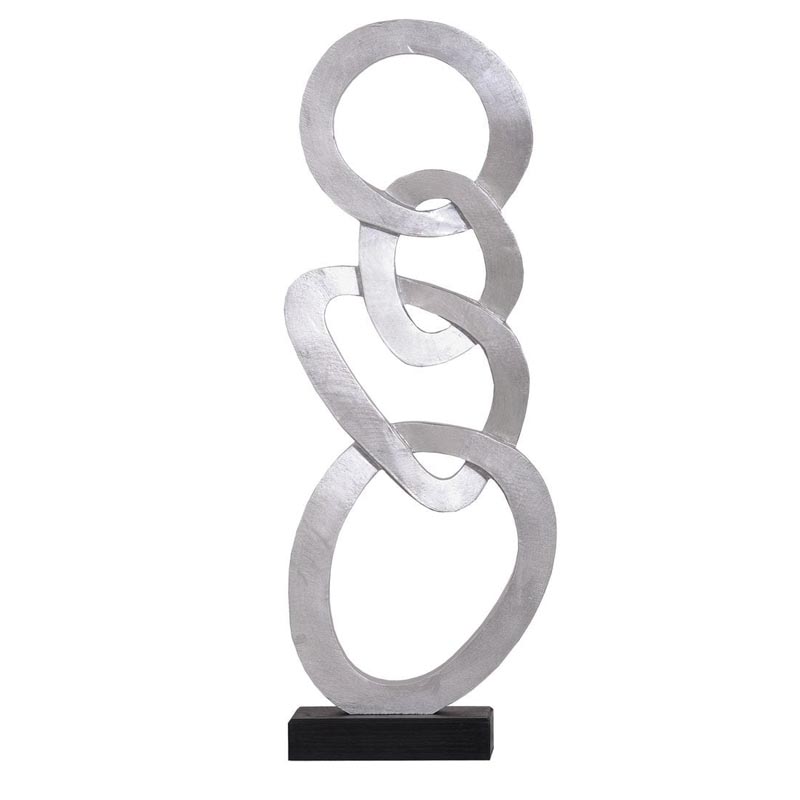 Статуэтка Anillos Statuette silver II Серебряный Черный Статуэтка Anillos Statuette silver II Серебряный Черный в Кирове | Loft Concept