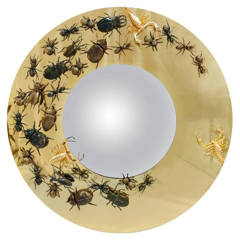 Зеркало Metamorphosis Convex Mirror in Polished Brass Золотой Зеркало Metamorphosis Convex Mirror in Polished Brass Золотой в Кирове | Loft Concept