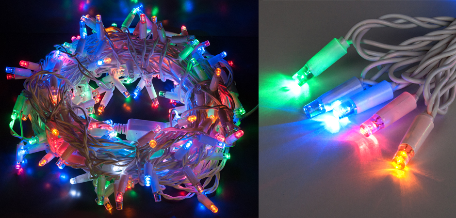 Мерцающая Цветная Гирлянда для улицы - Loft-Concept в Кирове
