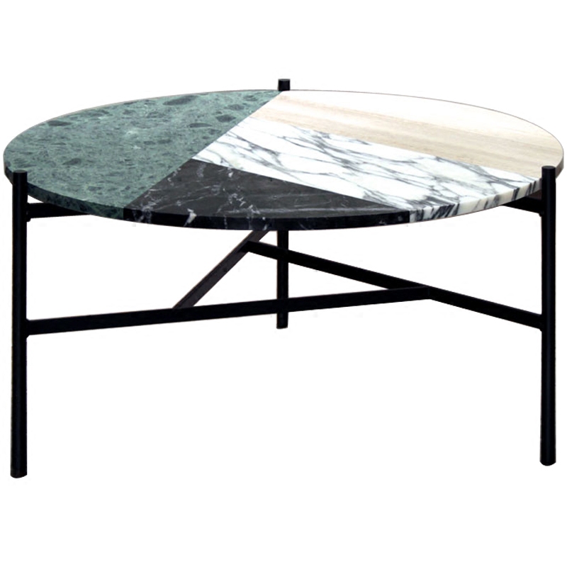 Кофейный стол Marble Combination Coffee Table Черный Мульти Кофейный стол Marble Combination Coffee Table Черный Мульти в Кирове | Loft Concept