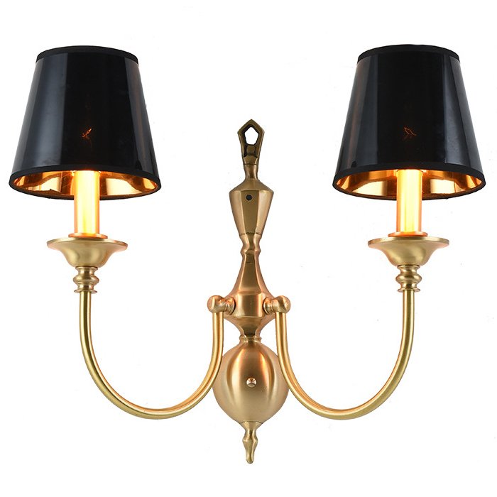 Бра Classic Monograms Double Черный Латунь Бра Classic Monograms Double Черный Латунь в Кирове | Loft Concept