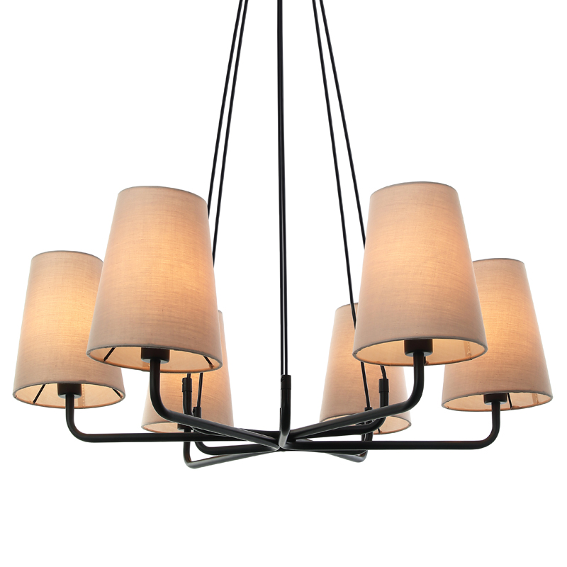 Люстра Orelin Chandelier Черный Бежевый Люстра Orelin Chandelier Черный Бежевый в Кирове | Loft Concept