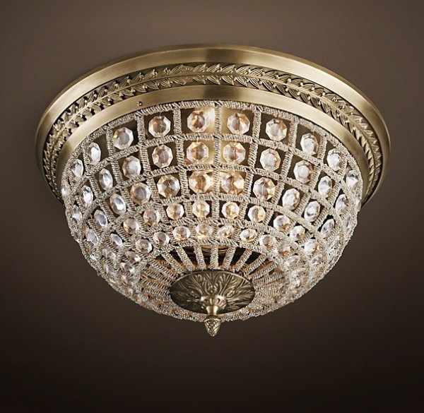 Потолочный светильник RH 19th c. Casbah Crystal Top 43 Темная бронза винтаж Потолочный светильник RH 19th c. Casbah Crystal Top 43 Темная бронза винтаж в Кирове | Loft Concept