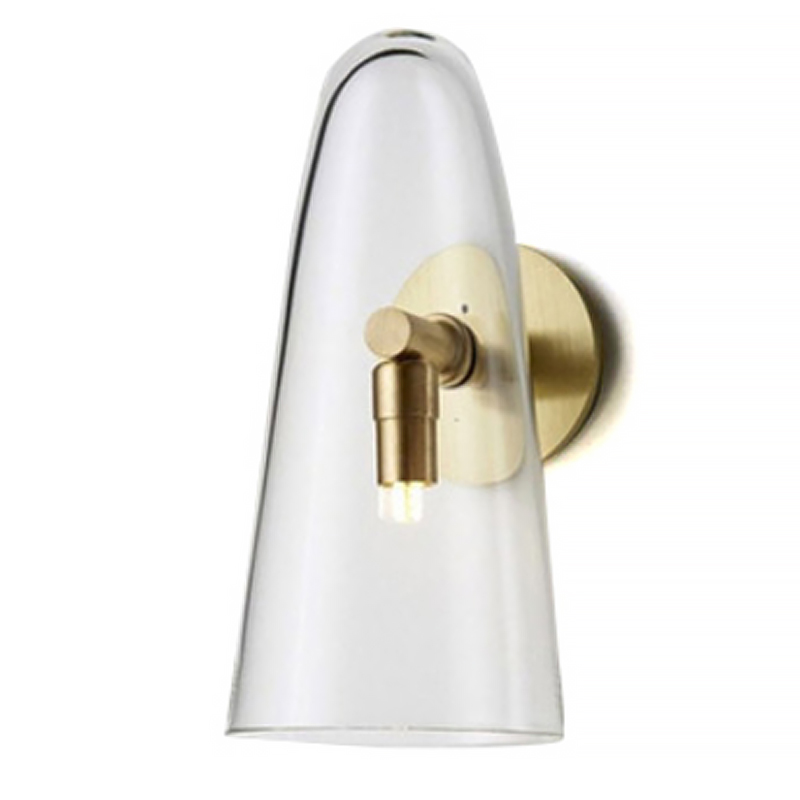 Бра Domi Sconce Transparent Глянцевое золото Прозрачный Бра Domi Sconce Transparent Глянцевое золото Прозрачный в Кирове | Loft Concept