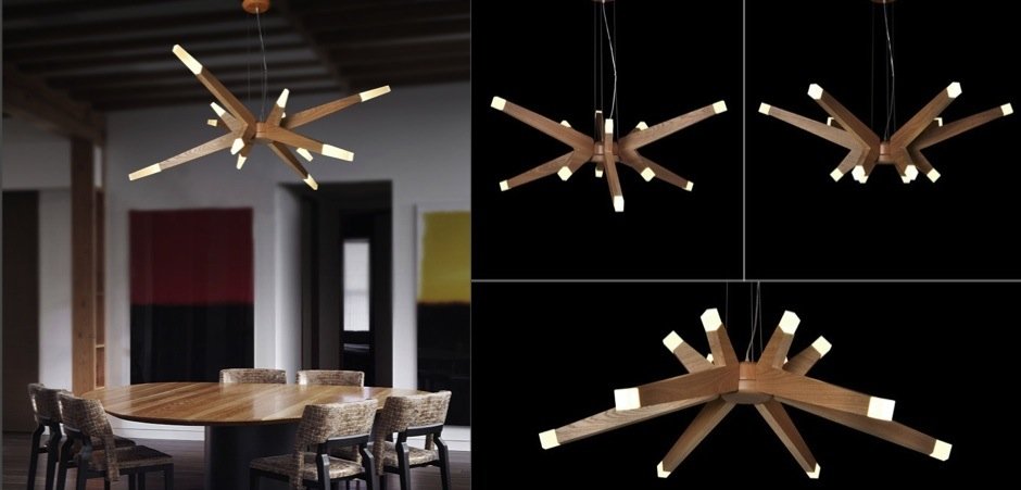 Люстра Wooden Glowworm Star Люстра Wooden Glowworm Star - Loft-Concept в Кирове
